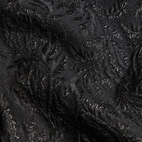 Sweat-shirt manches courtes face en jacquard - Black