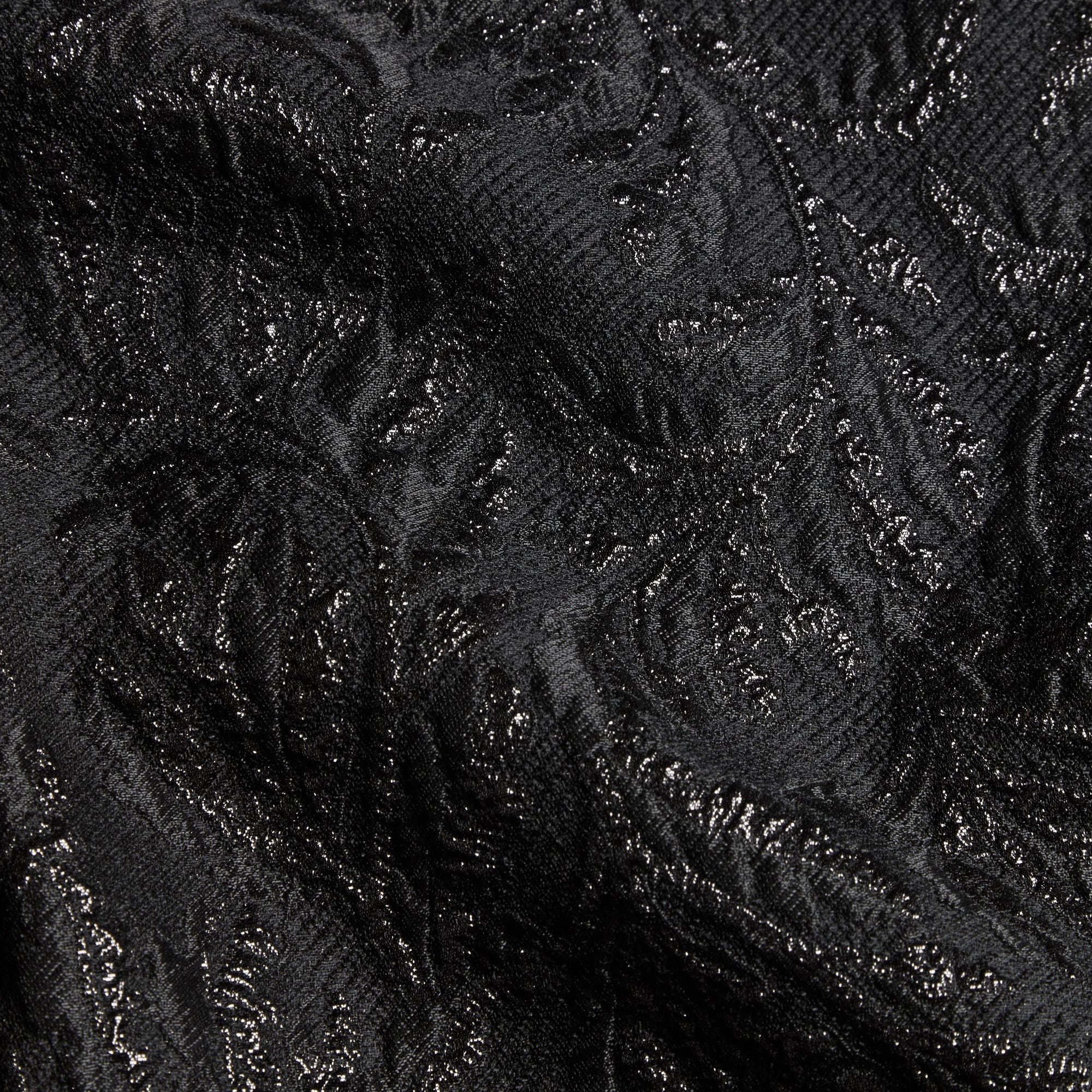 Sweat-shirt manches courtes face en jacquard - Black