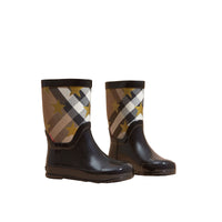 Bottes de pluie à motif House check et imprimé à étoiles - Black