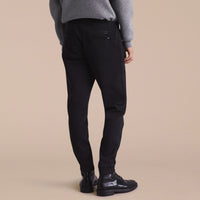 Pantalon de survêtement en maille de coton mélangé - Black