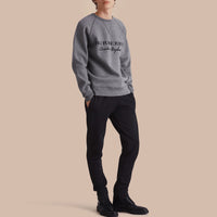 Pantalon de survêtement en maille de coton mélangé - Black