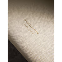 Sac The Banner medium en cuir avec appliqués ton sur ton - Limestone