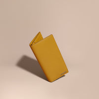Portefeuille continental en cuir London - Larch Yellow