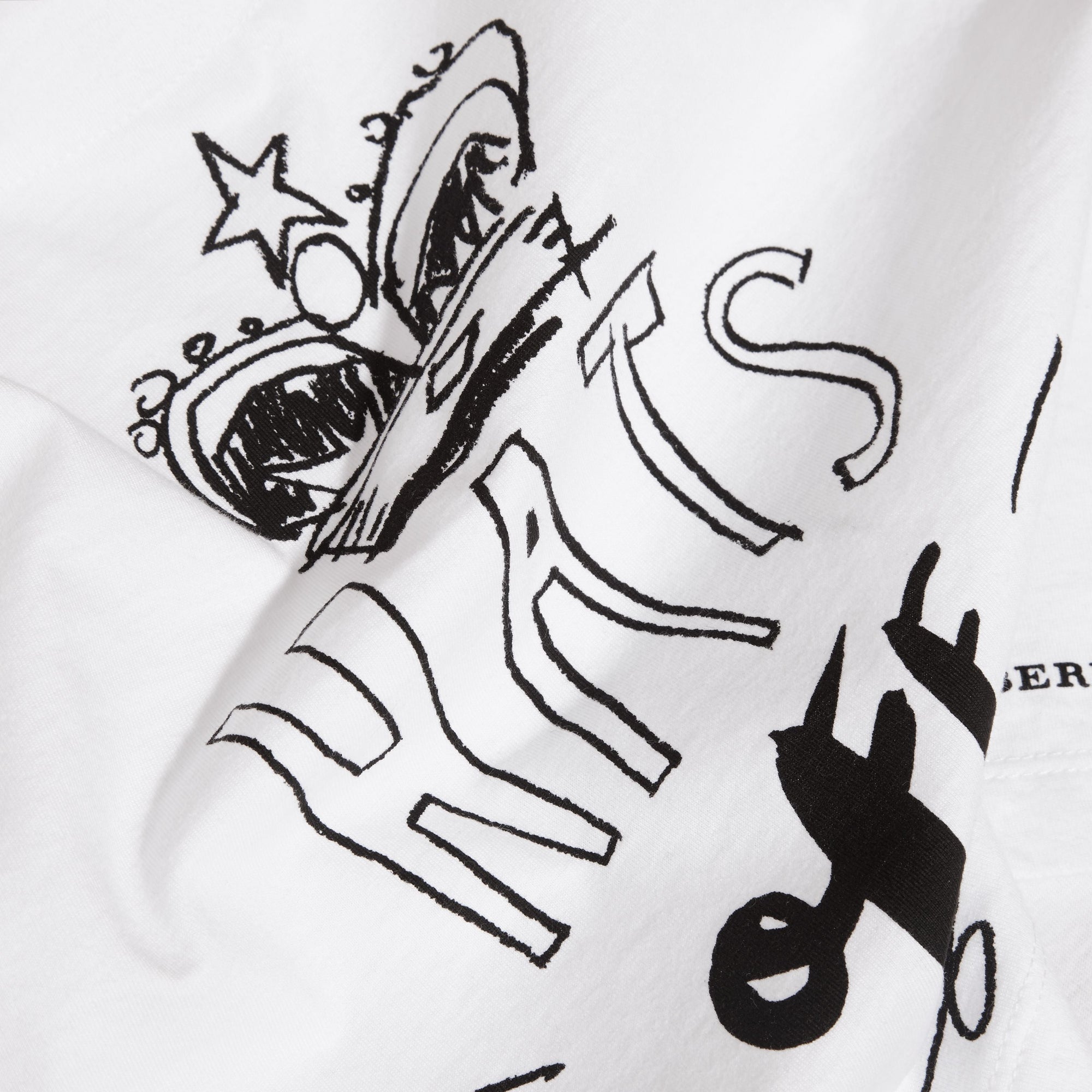 T-shirt en coton avec motif Hats off - White