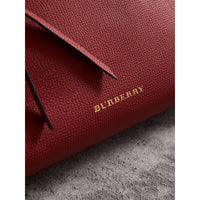 Clutch en cuir grainé - Russet Red