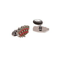 Boutons de manchette Couronne - Mineral Blue