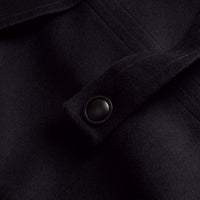 Caban en laine et cachemire avec manches cloches - Navy