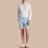 Short chino en popeline de coton - Pale Opal Blue