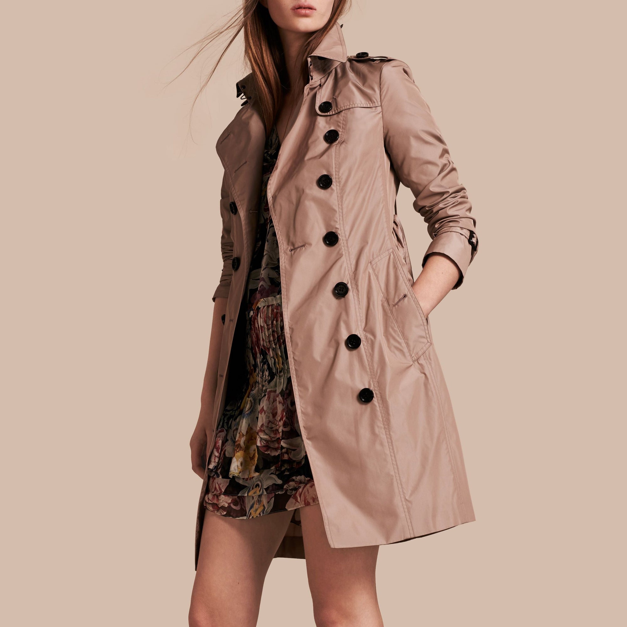 Trench-coat léger - Nude