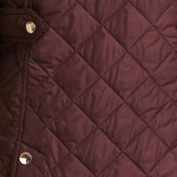 Veste matelassée avec doublure à motif check - Burgundy