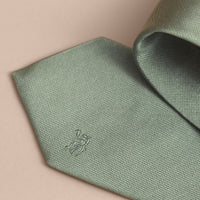 Cravate moderne en sergé de soie - Eucalyptus Green