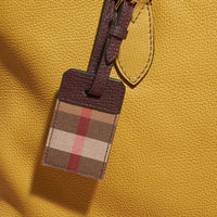 Porte-étiquette en cuir et tissu House check - Wine