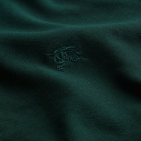 Polo à manches longues avec patte à motif check - Racing Green