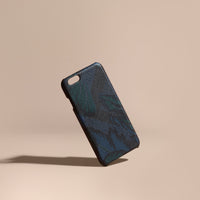 Étui pour iPhone 6 à motif London check et imprimé floral - Navy Floral