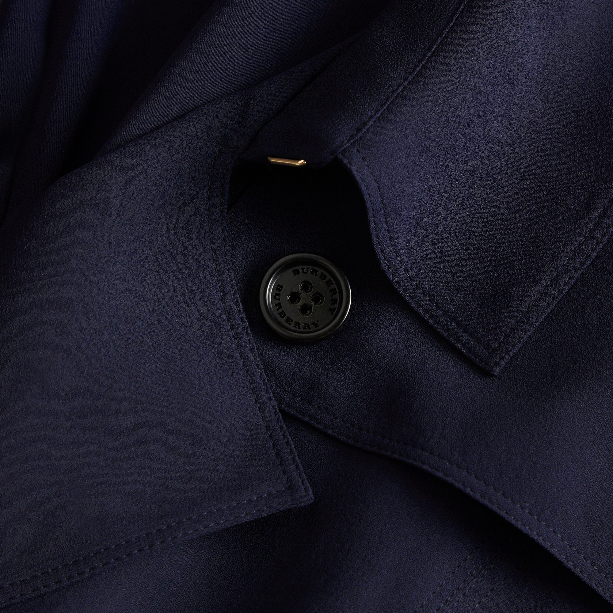 Robe trench en soie - Navy