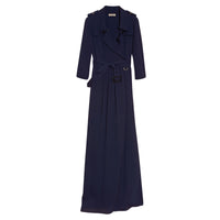 Robe trench en soie - Navy