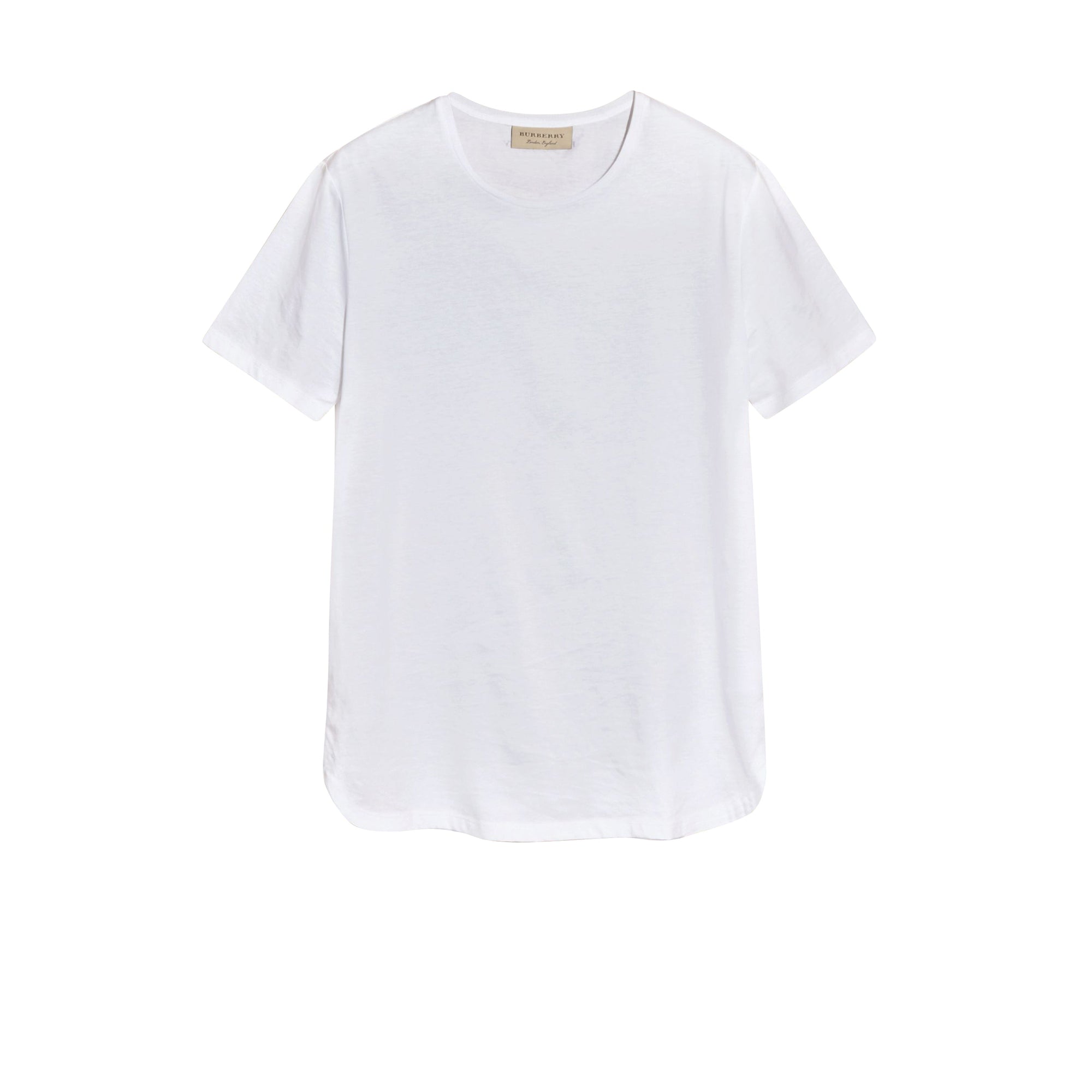 T-shirt à col ras du cou en coton - White