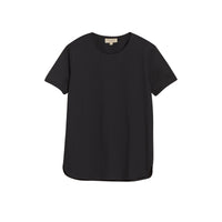 T-shirt à col ras du cou en coton - Black