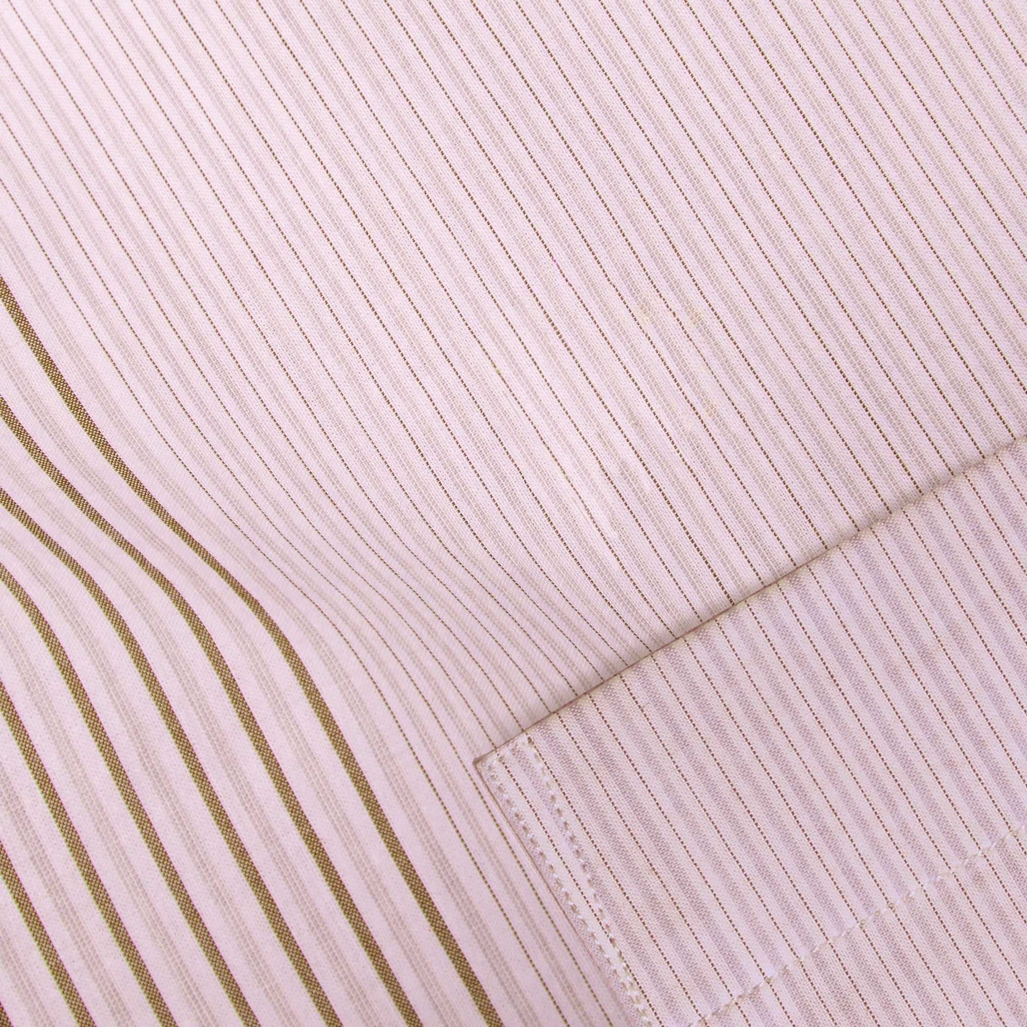 Chemise rayée en coton à panneaux - Rose Pink