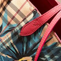 Petit sac The Canter imprimé à pivoines roses - Plum Pink & Pewtr Blue