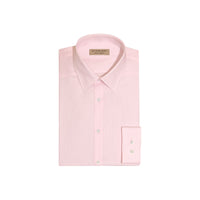 Chemise ajustée en popeline de coton à rayures - City Pink