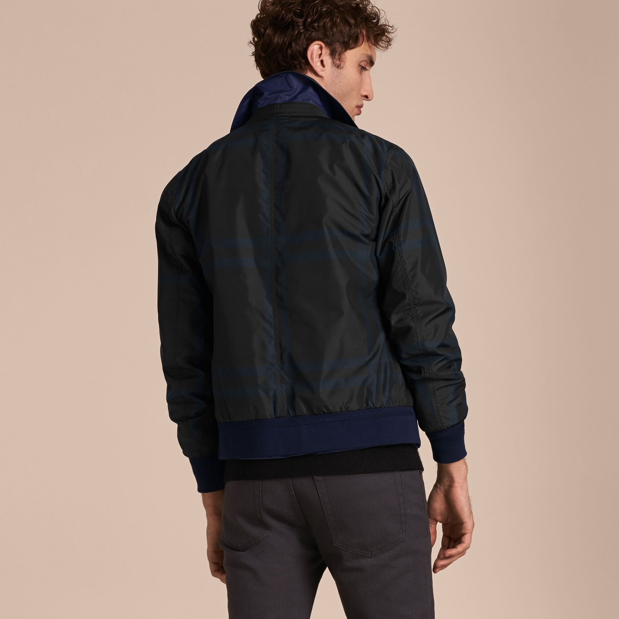 Bomber réversible en tissu technique - Bright Navy