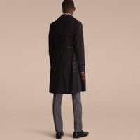 Trench-coat léger à double boutonnage - Black