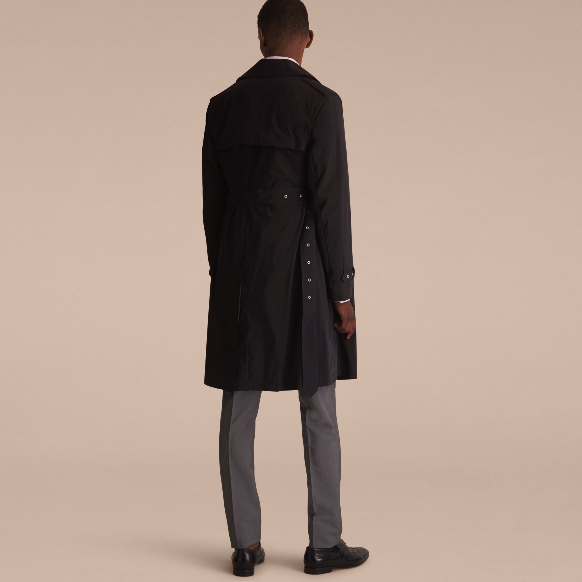 Trench-coat léger à double boutonnage - Black