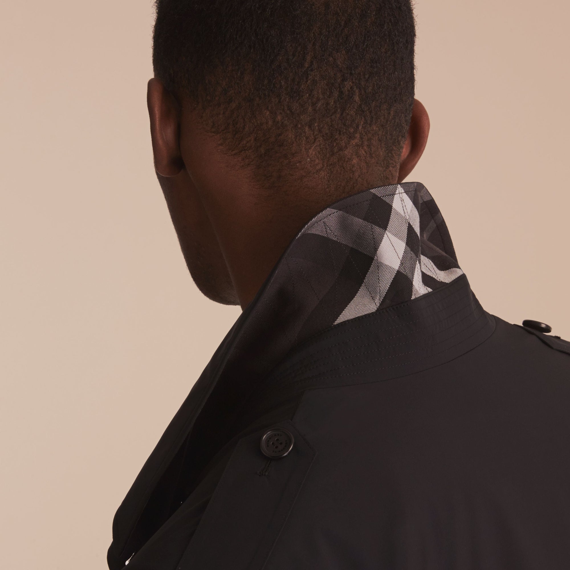 Trench-coat léger à double boutonnage - Black