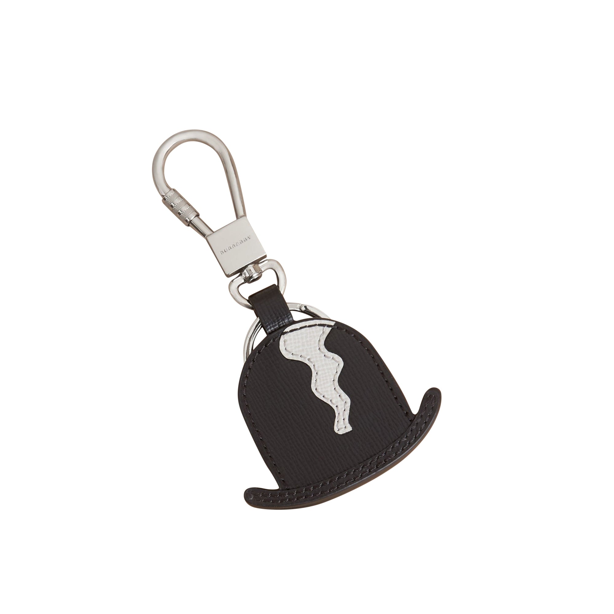 Porte-clés en cuir en forme de chapeau melon - Black