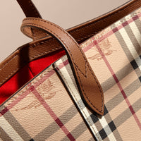 Petit Sac The Canter avec motif Haymarket check - Tan