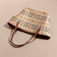 Petit Sac The Canter avec motif Haymarket check - Tan