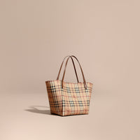 Petit Sac The Canter avec motif Haymarket check - Tan