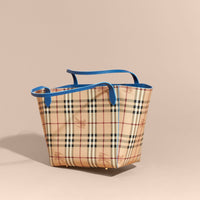 Petit Sac The Canter avec motif Haymarket check - Mineral Blue