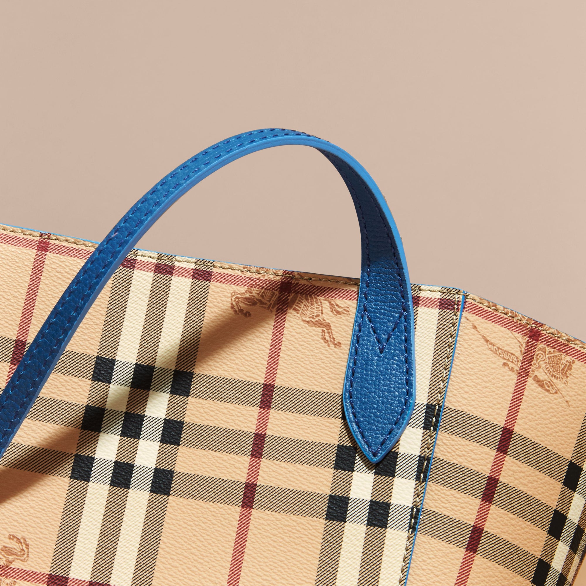 Petit Sac The Canter avec motif Haymarket check - Mineral Blue