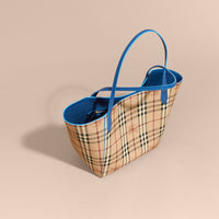 Petit Sac The Canter avec motif Haymarket check - Mineral Blue