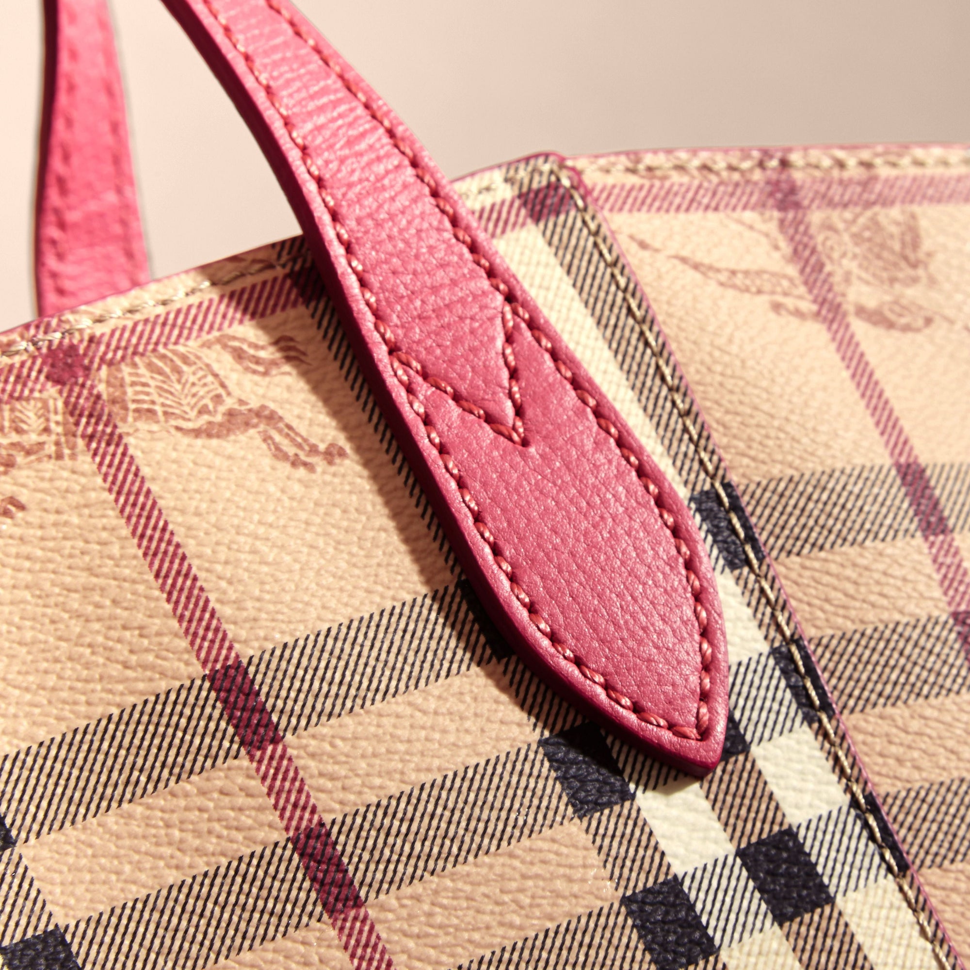 Petit Sac The Canter avec motif Haymarket check - Plum Pink