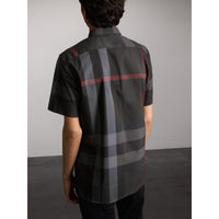Chemise en coton extensible mélangé - Charcoal