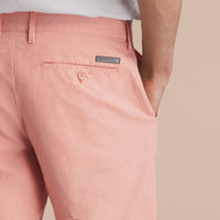Short chino en popeline de coton - Apricot Pink