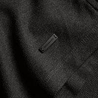Polo en piqué de coton passepoilé - Charcoal