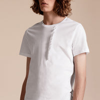 T-shirt en coton avec volant - White