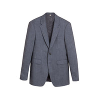 Costume de coupe moderne en lin et laine Travel Tailoring - Slate Blue