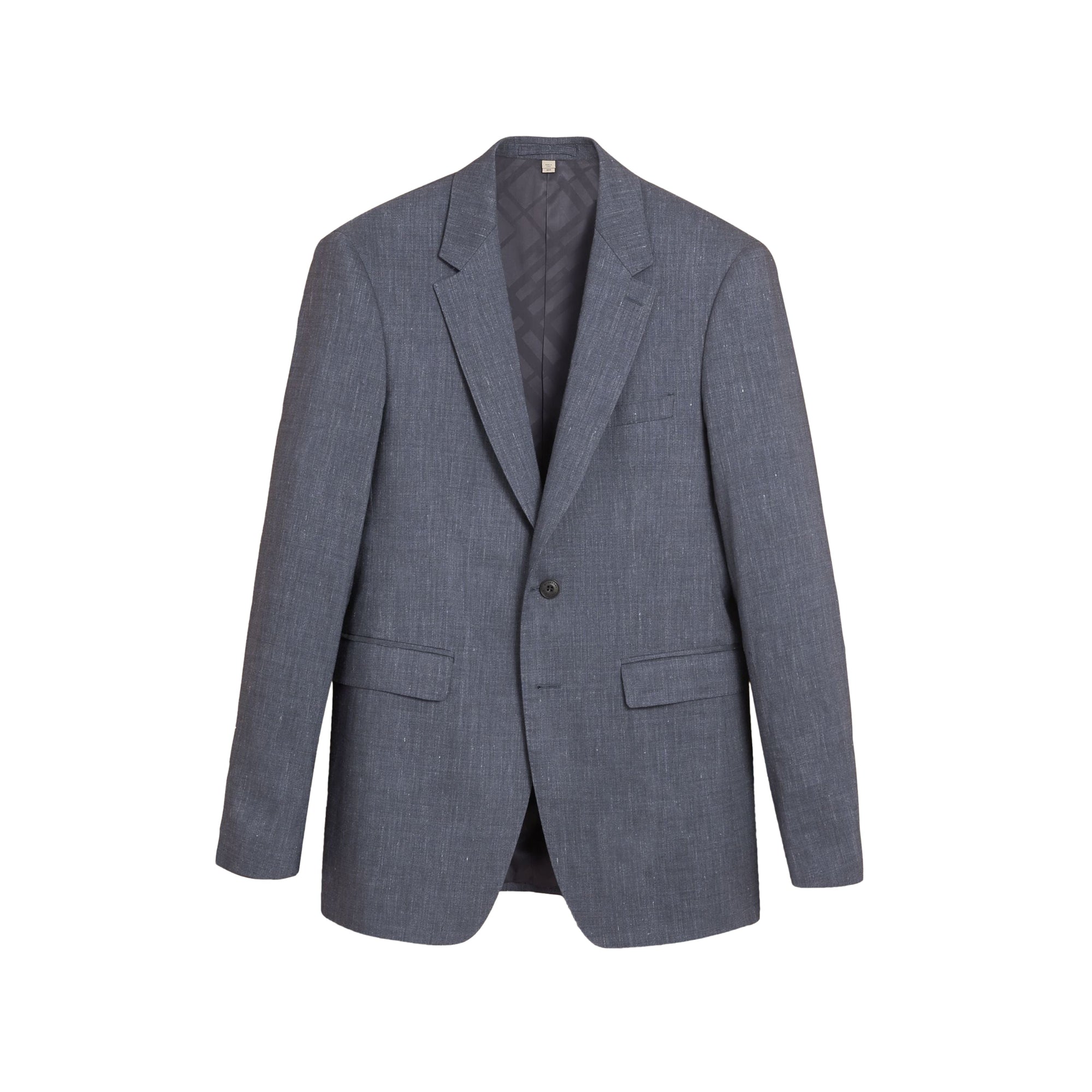Costume de coupe moderne en lin et laine Travel Tailoring - Slate Blue