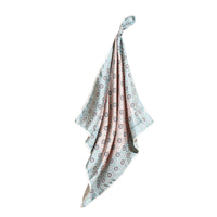 Petit carré de soie à imprimé pyjama - Chalk Pink