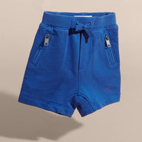 Short en jersey de coton avec cordon de serrage - Brilliant Blue