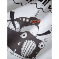 T-shirt en coton à motif Rain or Shine - White