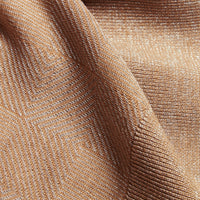 Pull en laine mérinos métallisée à motif check - Camel
