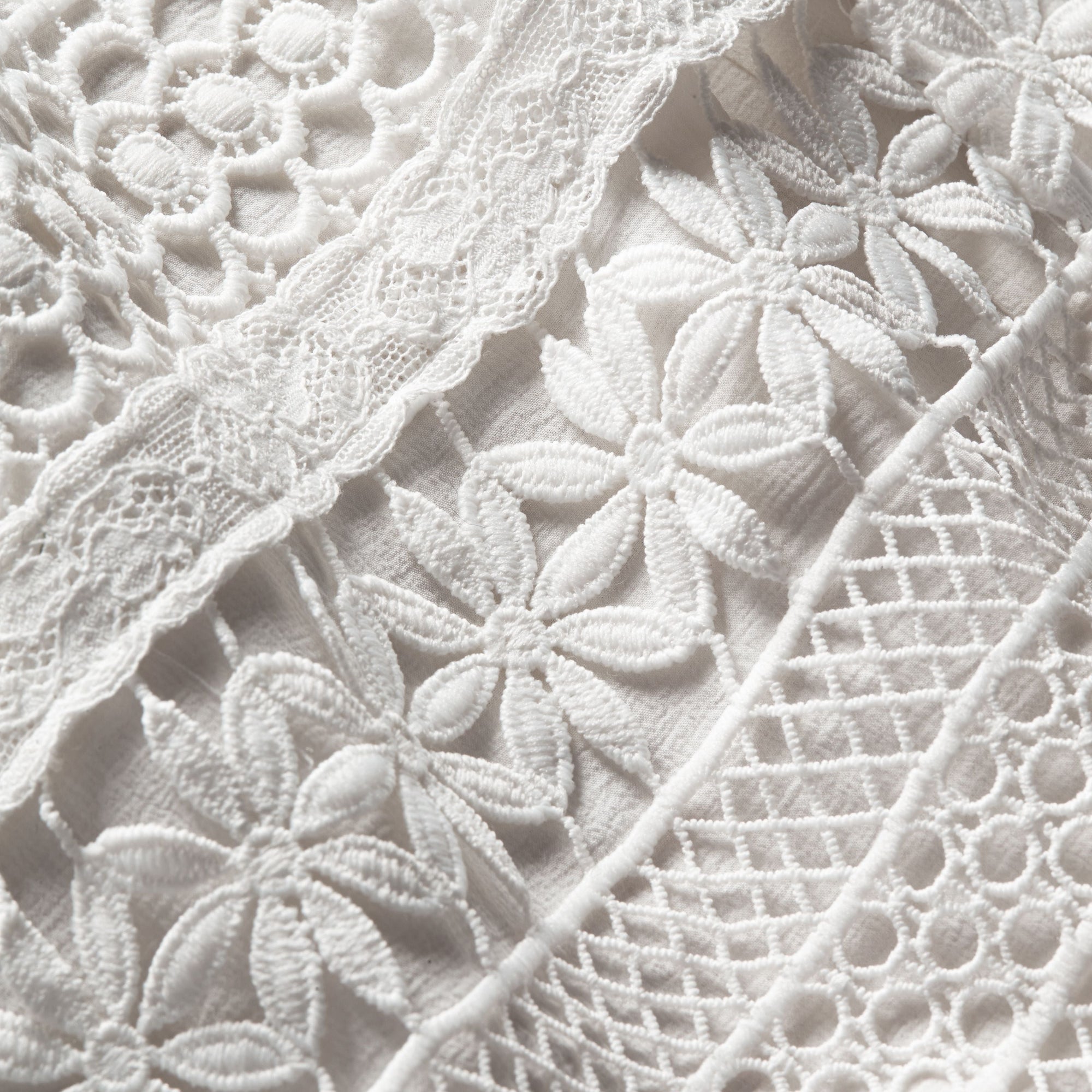 Jupe en macramé de dentelle - White