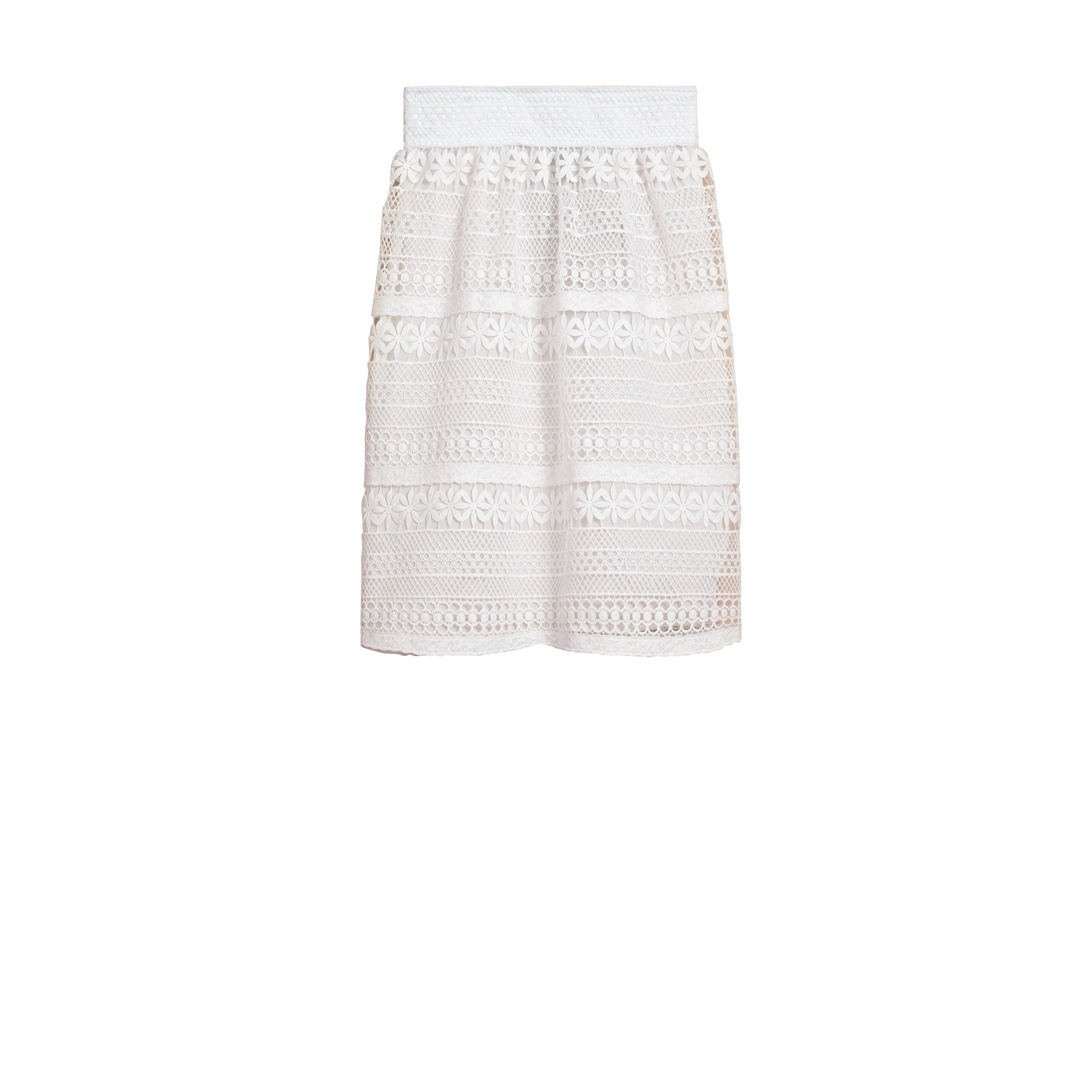 Jupe en macramé de dentelle - White