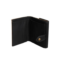 Portefeuille en coton House check et cuir - Black